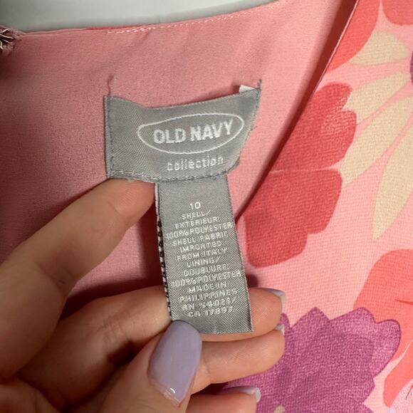 Old Navy Collection Women's Vintage Pale Floral Print Sheath Dress Size 10 - Picture 4 of 8